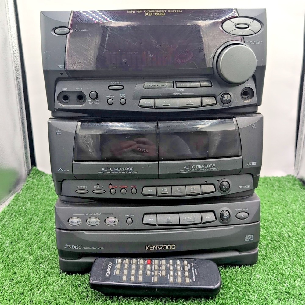 Kenwood RXD-750 Mini Hi-Fi Compact Disc CD Stereo System with Remote Tested VTG